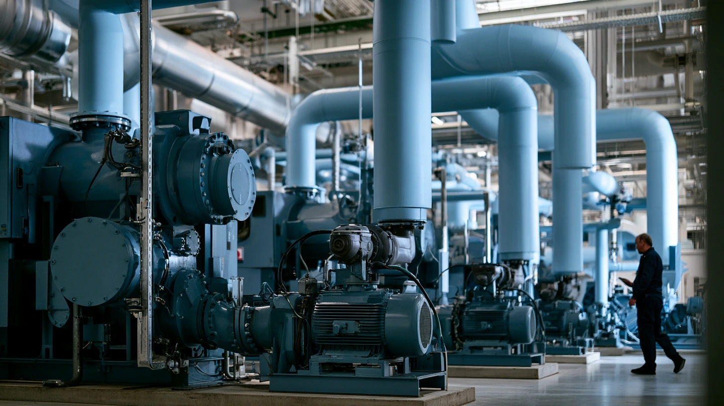 Chiller przemysłowy i instalacja wody lodowej